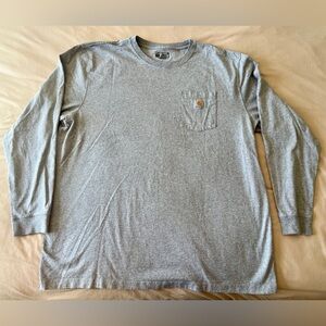 Carhartt Heather Gray Long Sleeve Men's Tee